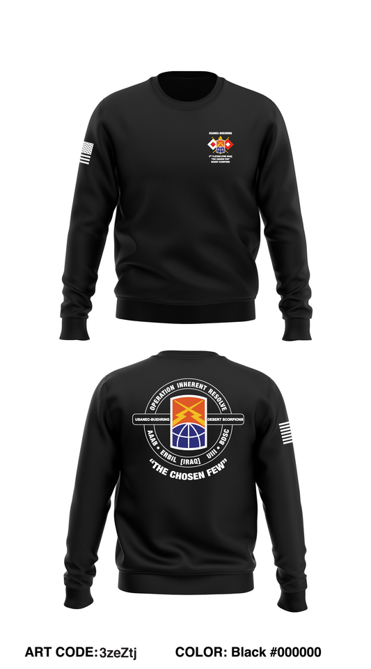 160TH TSB, 54TH SB, USANEC-B 2nd PLT Store 1 Core Men's Crewneck Performance Sweatshirt - 3zeZtj