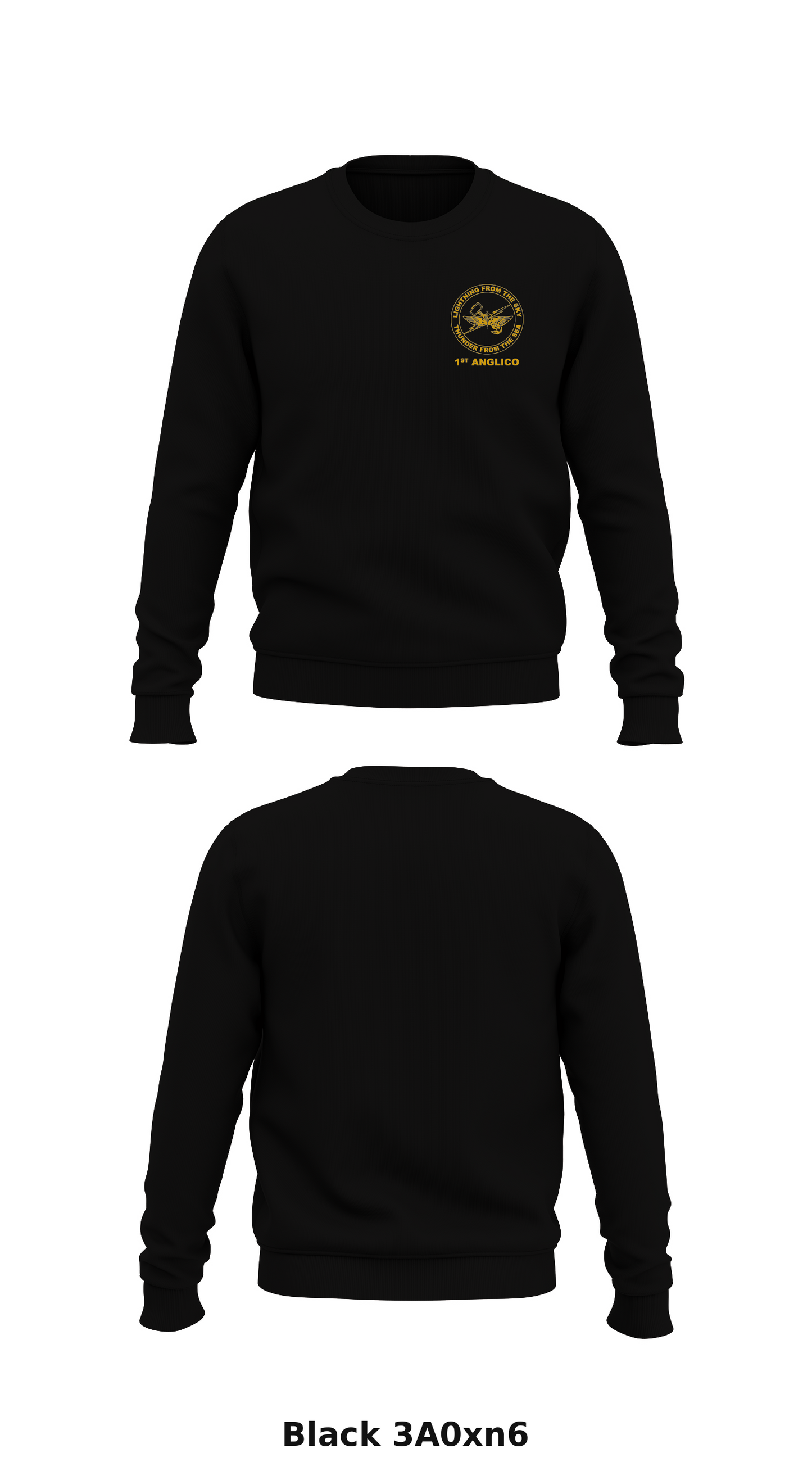 1st ANGLICO Store 1 Core Men's Crewneck Performance Sweatshirt - 3A0xn6