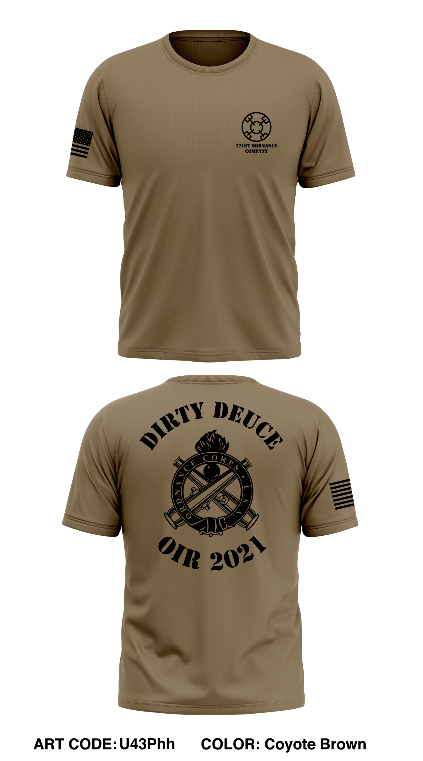 221st Ordnance Company   Store 1 Core Men's SS Performance Tee - U43Phh