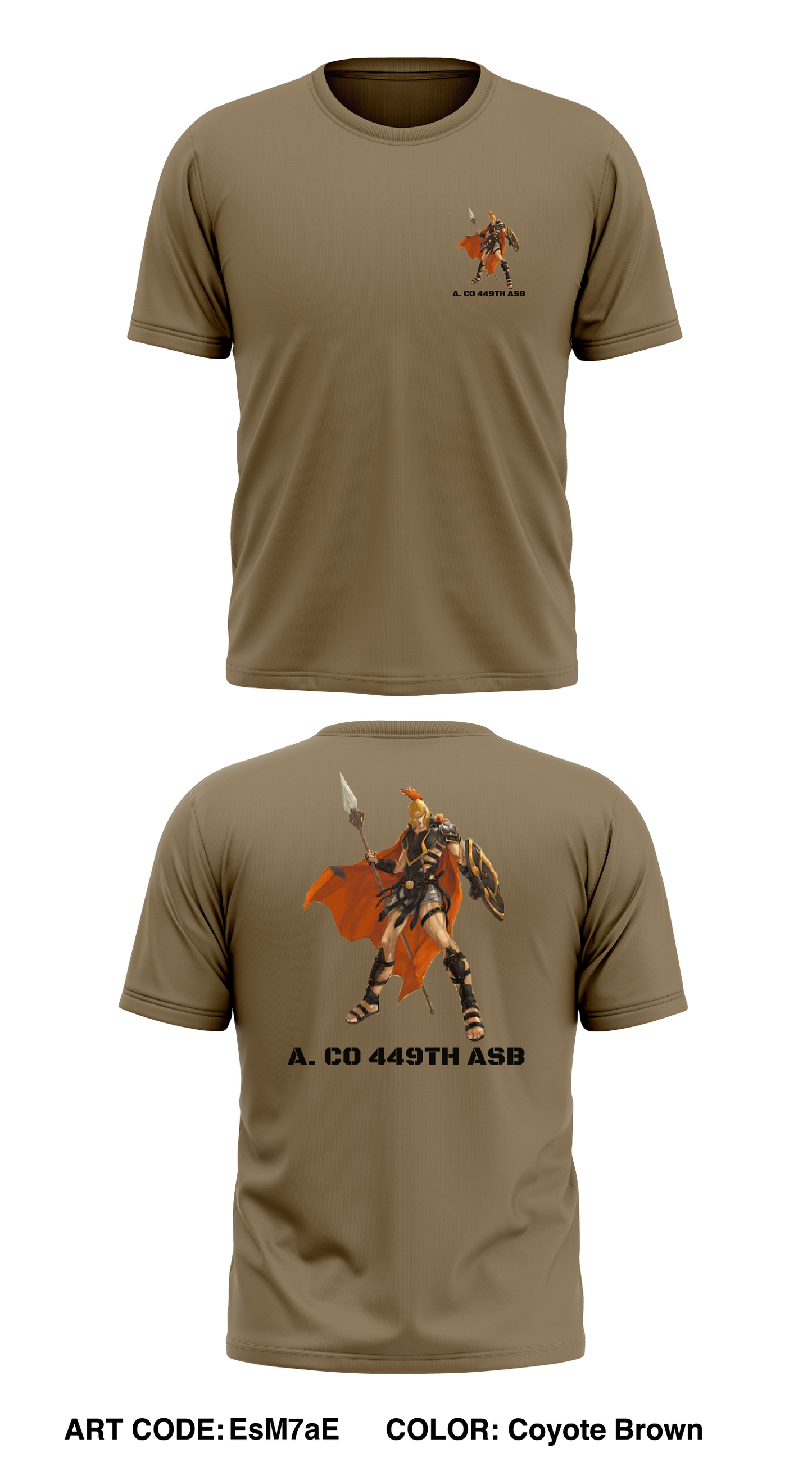 A. Co 449th ASB Store 1 Core Men's SS Performance Tee - EsM7aE