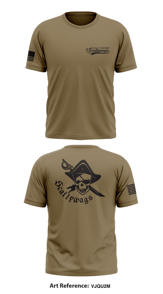 C co, 2-3 IN REGT, Scallywags Store 1 Core Men's SS Performance Tee - vJqU2m