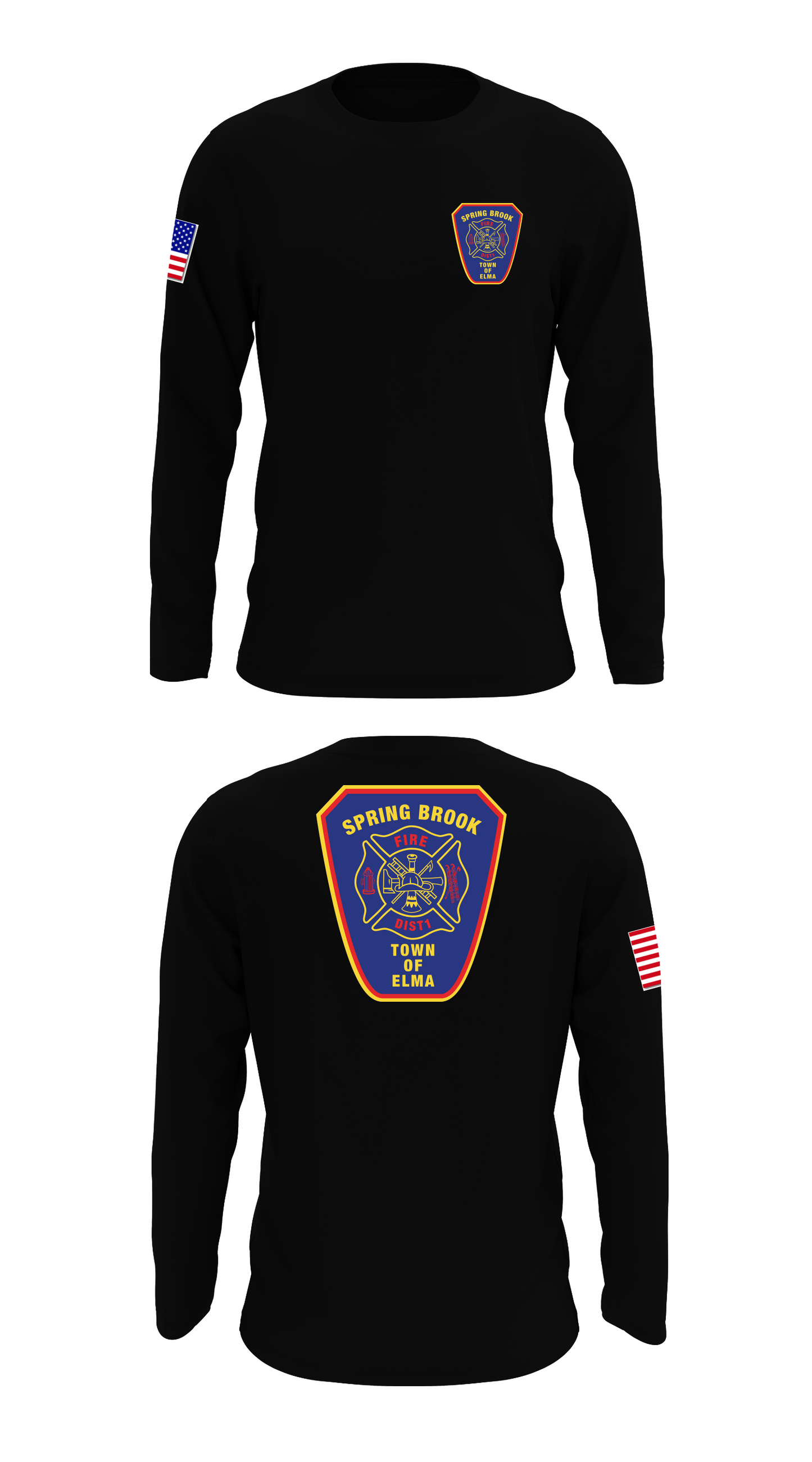 Spring Brook Fire District #1 Store 1 Core Men's LS Performance Tee - 44541863660
