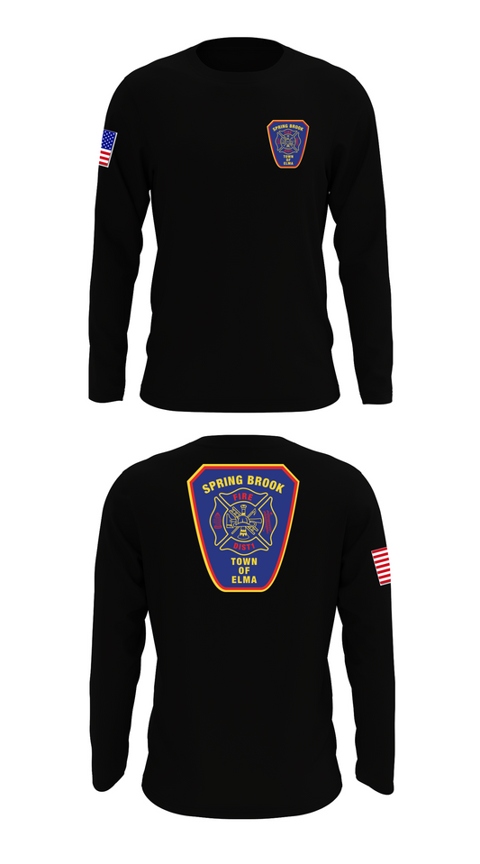 Spring Brook Fire District #1 Store 1 Core Men's LS Performance Tee - 44541863660