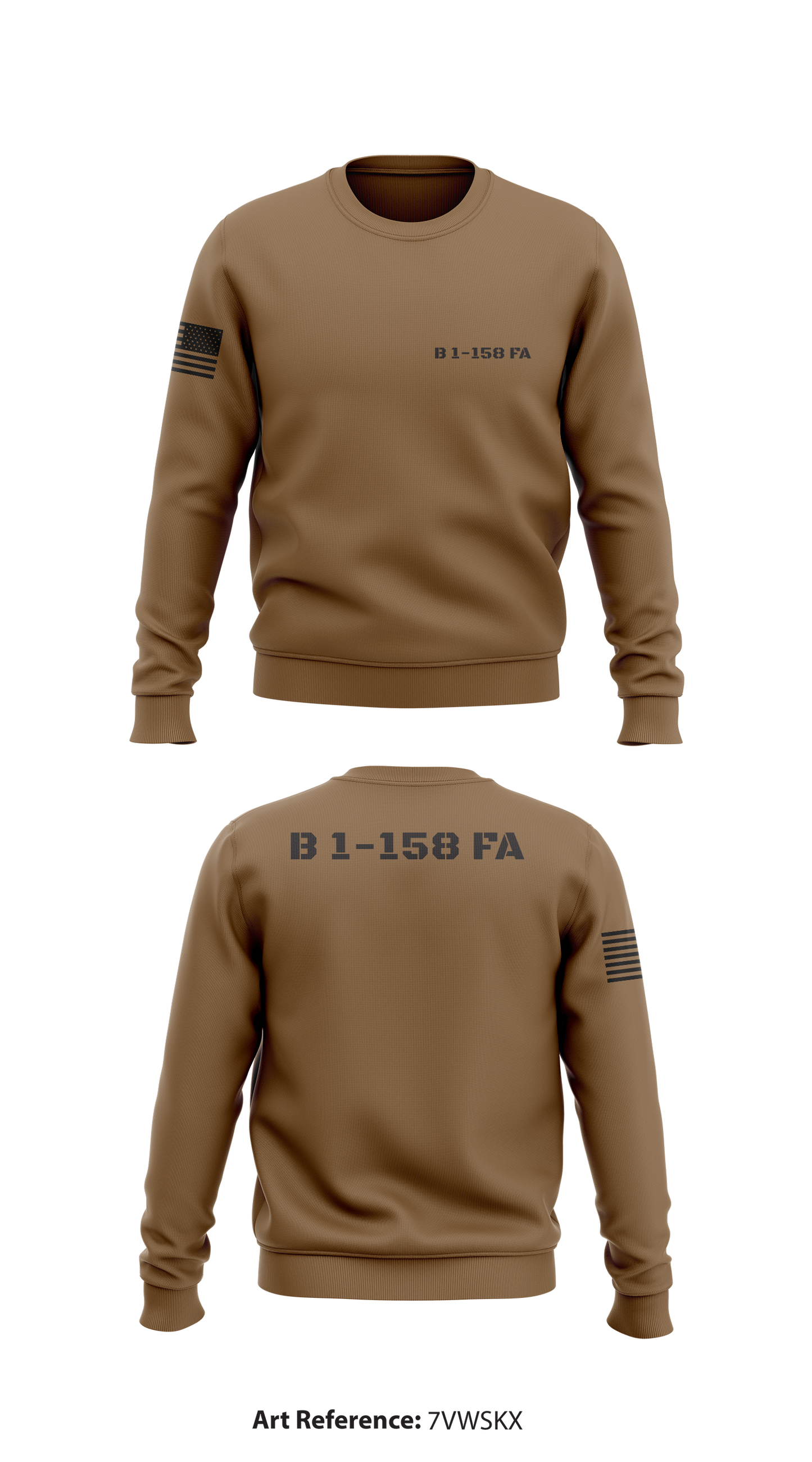B 1-158 FA Store 1 Core Men's Crewneck Performance Sweatshirt - 7vWSKx
