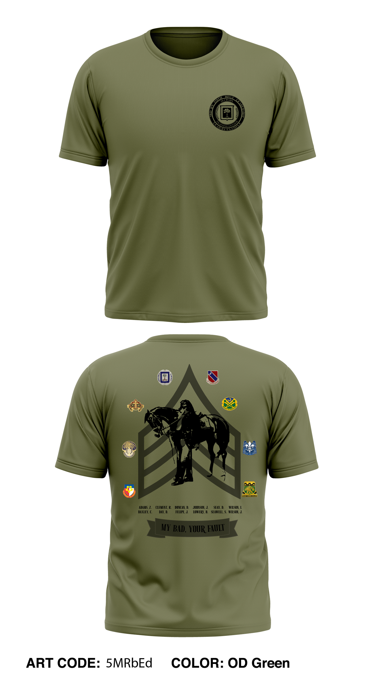 4th Squad 3rd BN 218th REGT BLC Store 1 Core Men's SS Performance Tee - 5MRbEd