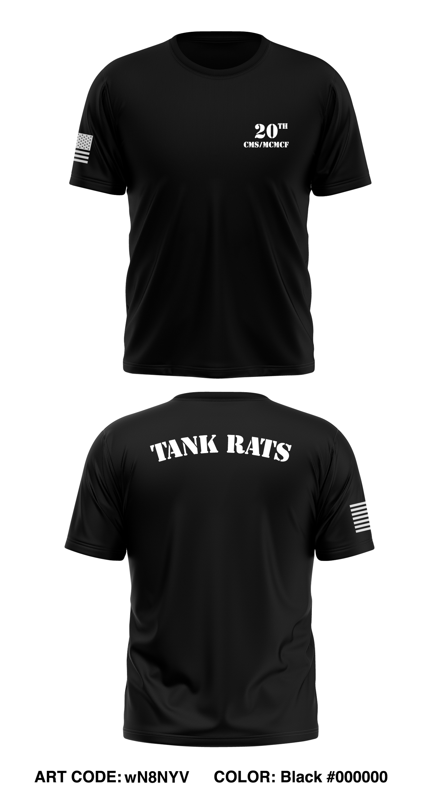 20th CMS/MCMCF Store 1 Core Men's SS Performance Tee - wN8NYV