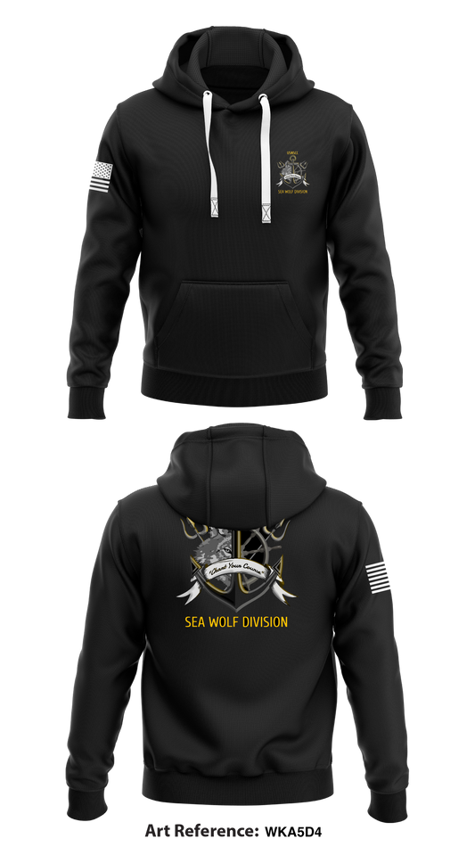 Sea Wolf Division - NBH Store 1  Core Men's Hooded Performance Sweatshirt - WKA5DA