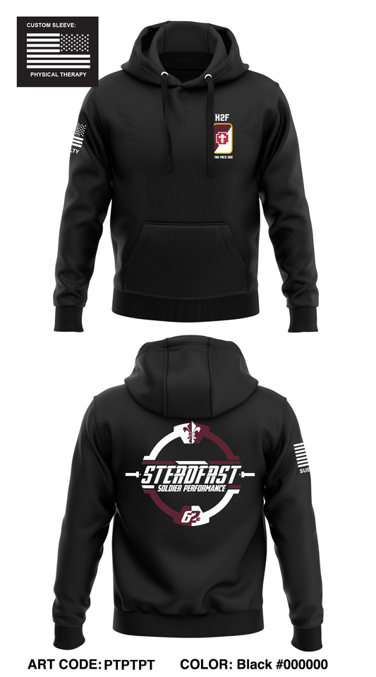 62nd Medical Brigade Store 1  Core Men's Hooded Performance Sweatshirt - PTPTPT