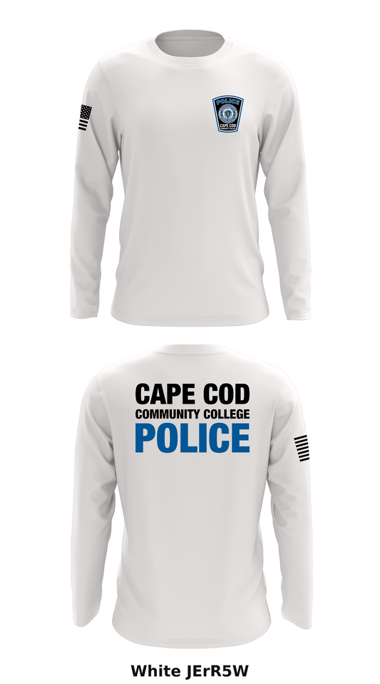 Cape Cod Community College Police Department Store 1 Core Men's LS Performance Tee - JErR5W