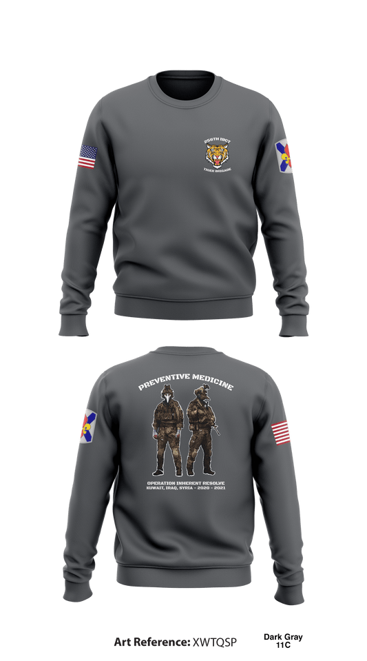 HHC 256th IBCT Store 1 Core Men's Crewneck Performance Sweatshirt - XWtQSp