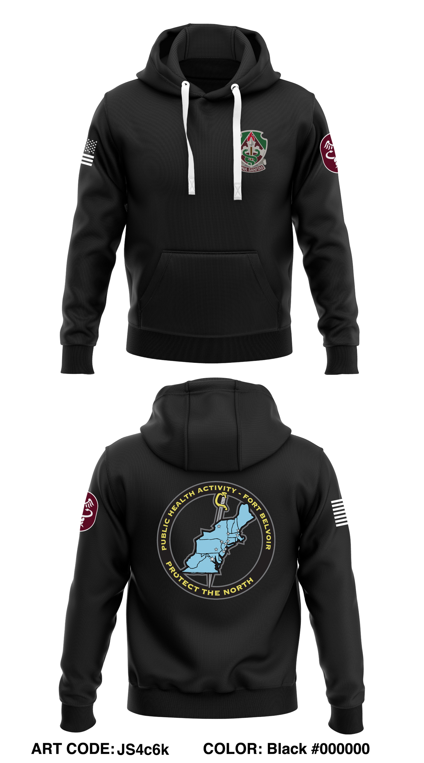 Public Health Activity- Fort Belvoir Store 1  Core Men's Hooded Performance Sweatshirt - JS4c6k