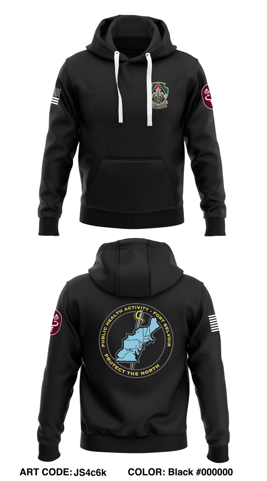 Public Health Activity- Fort Belvoir Store 1  Core Men's Hooded Performance Sweatshirt - JS4c6k