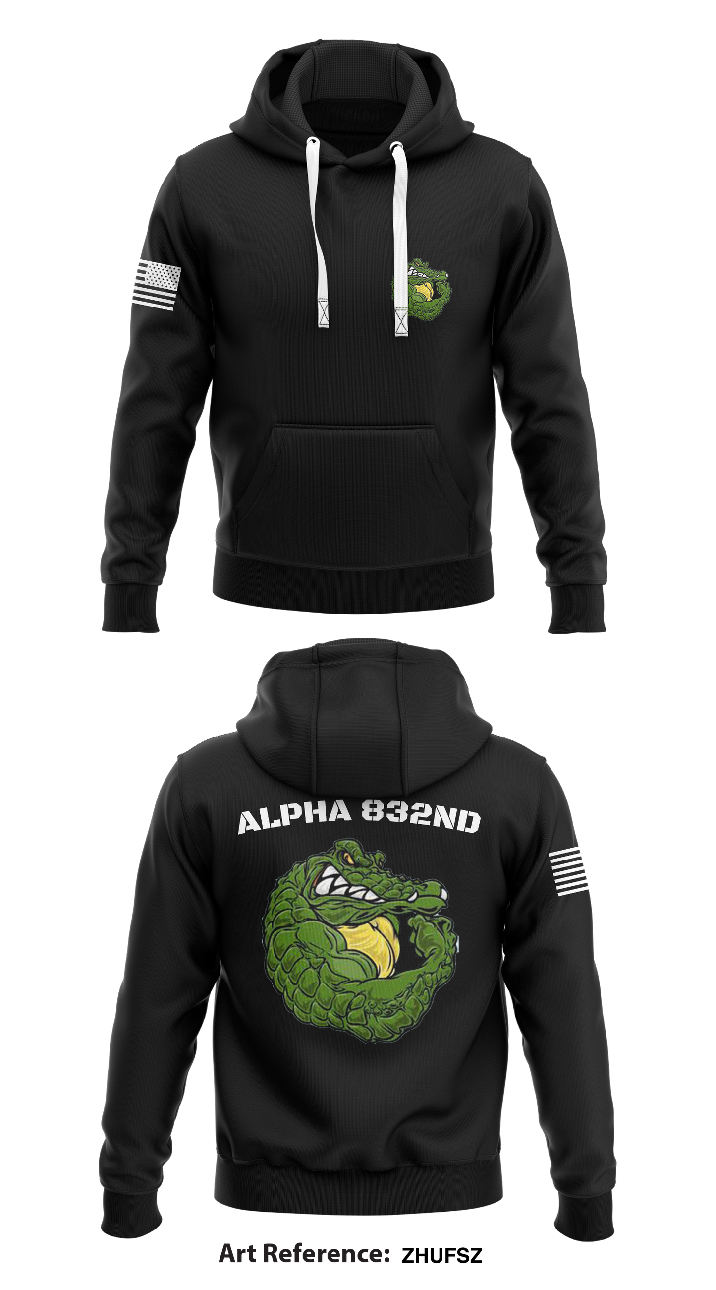 Alpha 832nd Store 1  Core Men's Hooded Performance Sweatshirt - ZHufSZ