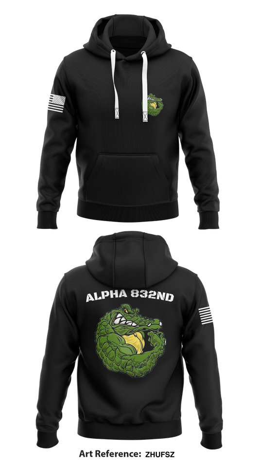 Alpha 832nd Store 1  Core Men's Hooded Performance Sweatshirt - ZHufSZ