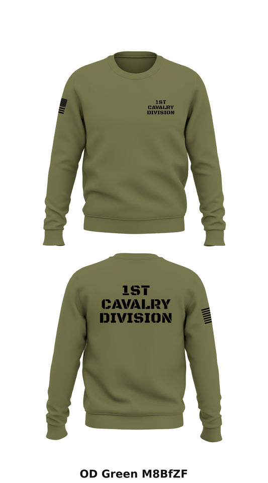 1st Cavalry Division Store 1 Core Men's Crewneck Performance Sweatshirt - M8BfZF