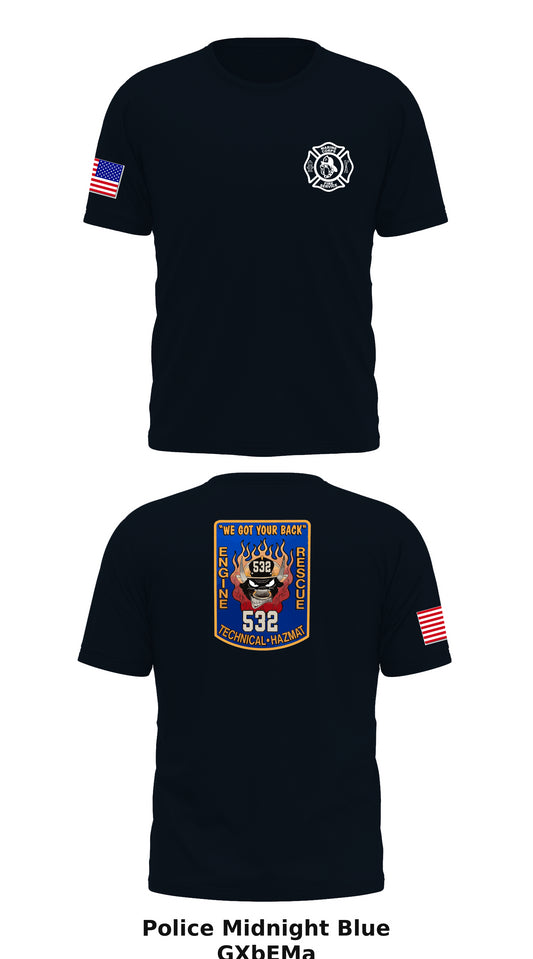 Quantico Fire and Emergency Services Store 1 Core Men's SS Performance Tee - GXbEMa