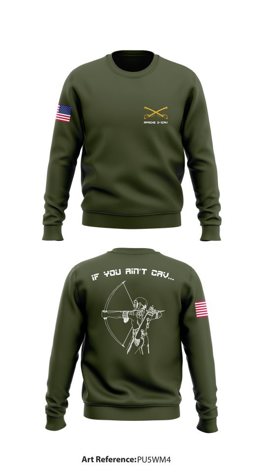 Apache 2-1CAV Store 1 Core Men's Crewneck Performance Sweatshirt - pU5Wm4