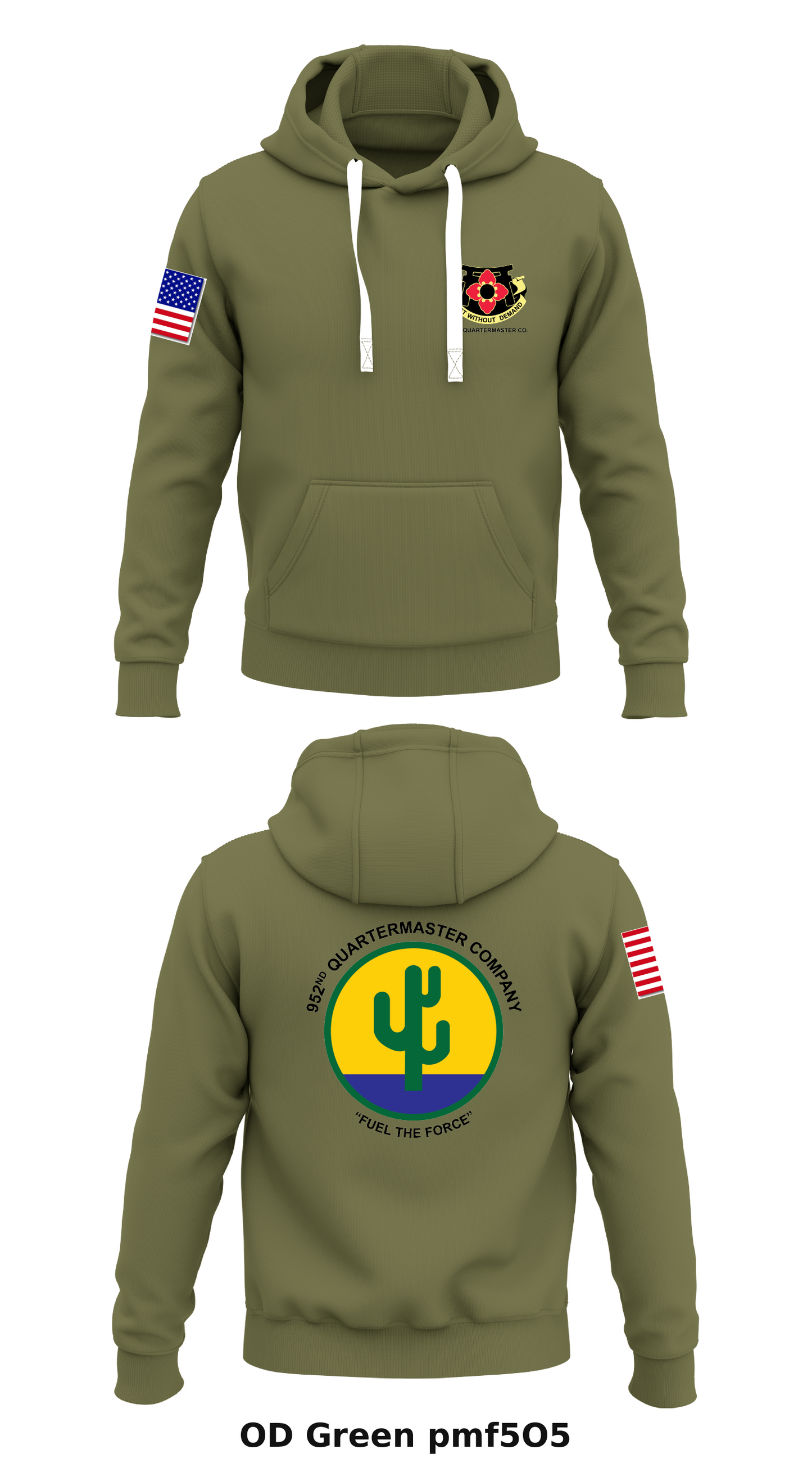 952nd QuarterMaster Co Store 1  Core Men's Hooded Performance Sweatshirt - pmf5O5