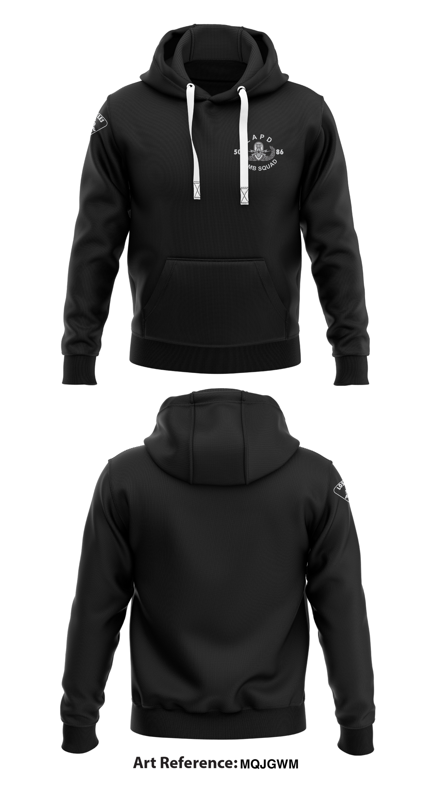 LAPD Bomb Squad Store Core Men's Hooded Performance Sweatshirt