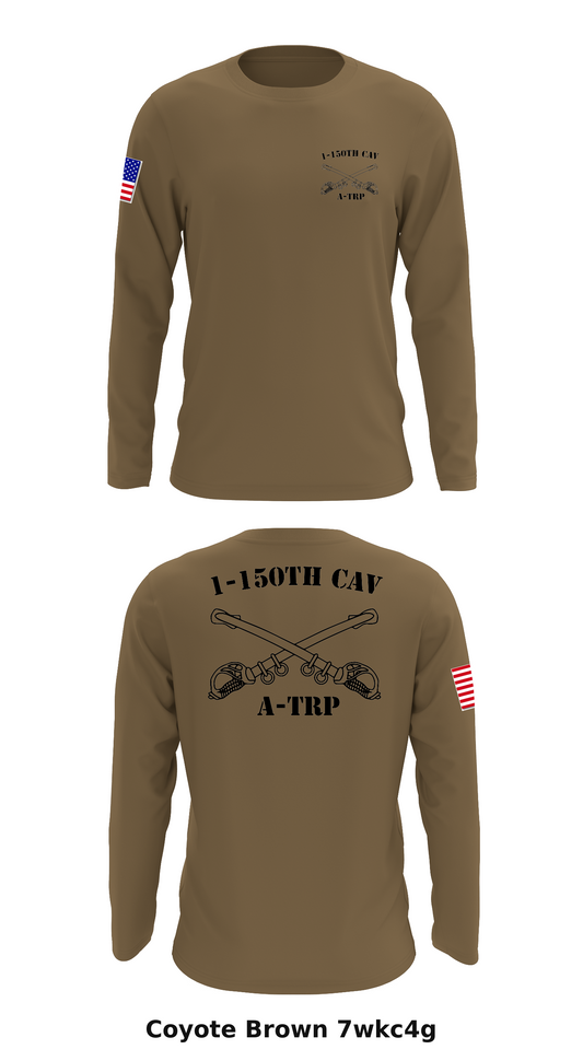 1-150th CAV A-TRP Store 1 Core Men's LS Performance Tee - 7wkc4g