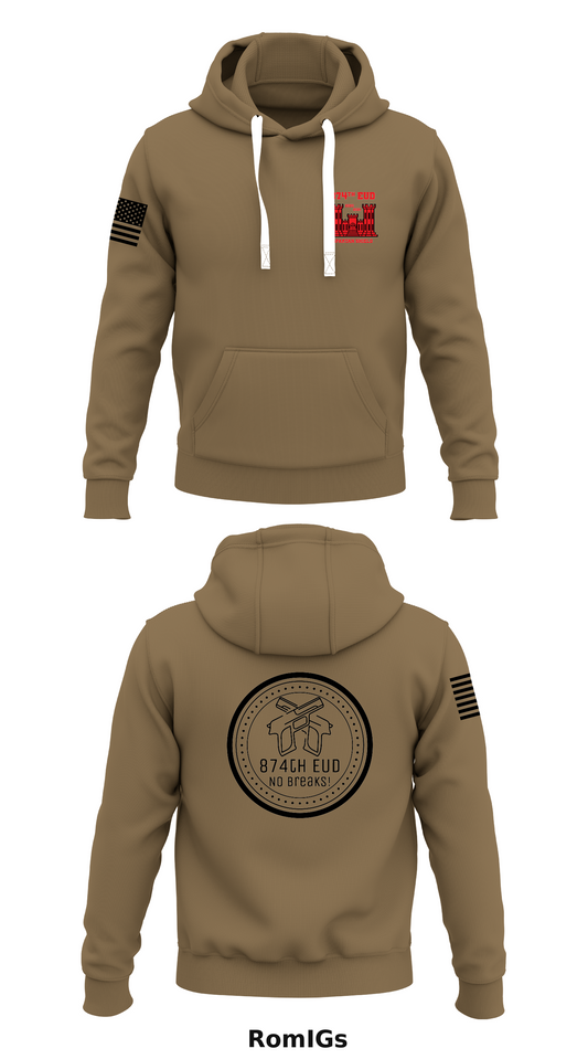 874th EUD Store 1  Core Men's Hooded Performance Sweatshirt - RomIGs