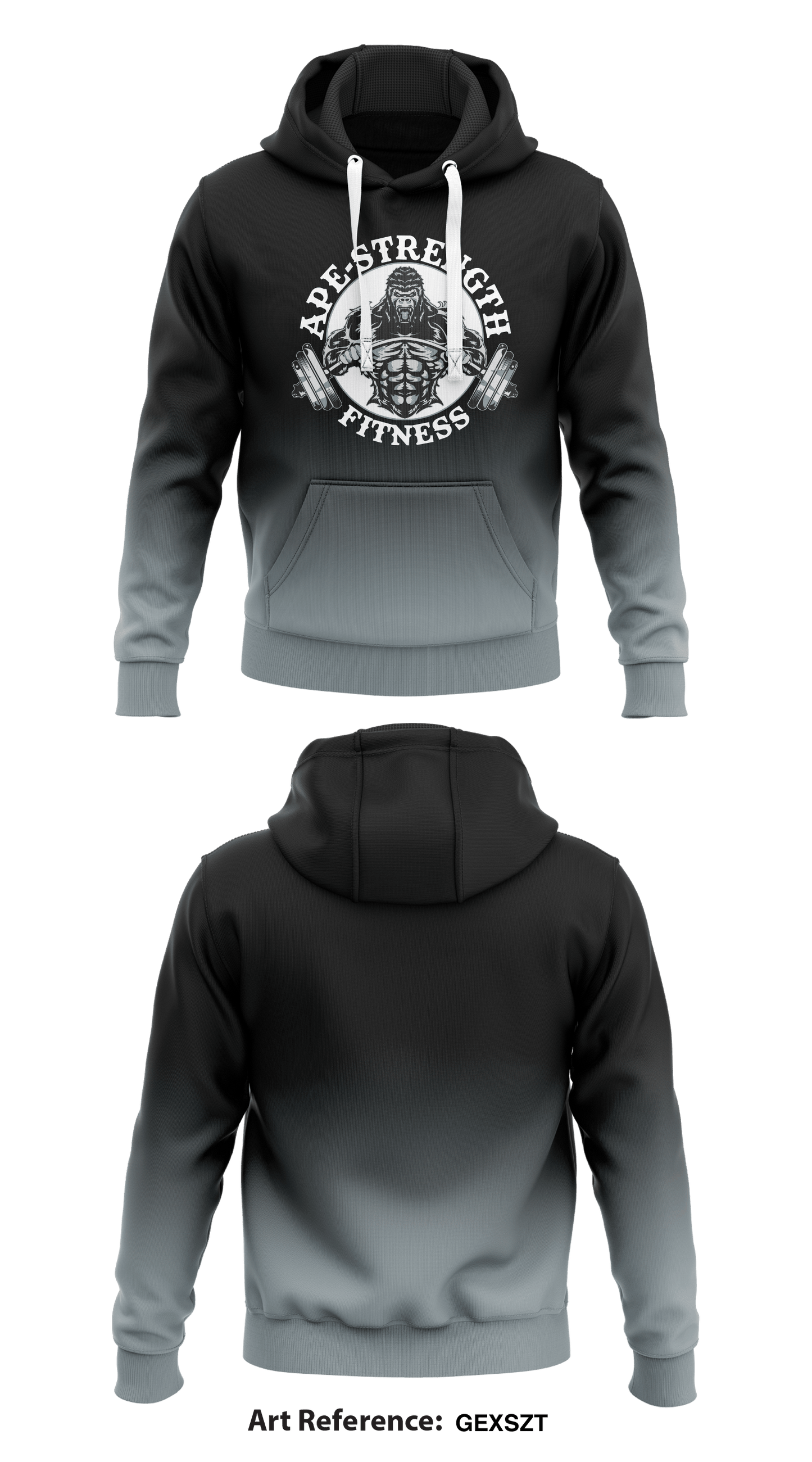 APE STRENGTH FITNESS Store 1  Core Men's Hooded Performance Sweatshirt - GeXSZT
