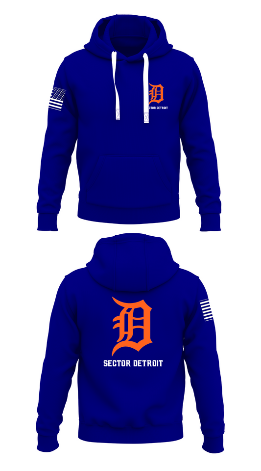 Sector Detroit Store 1  Core Men's Hooded Performance Sweatshirt - 63412440634