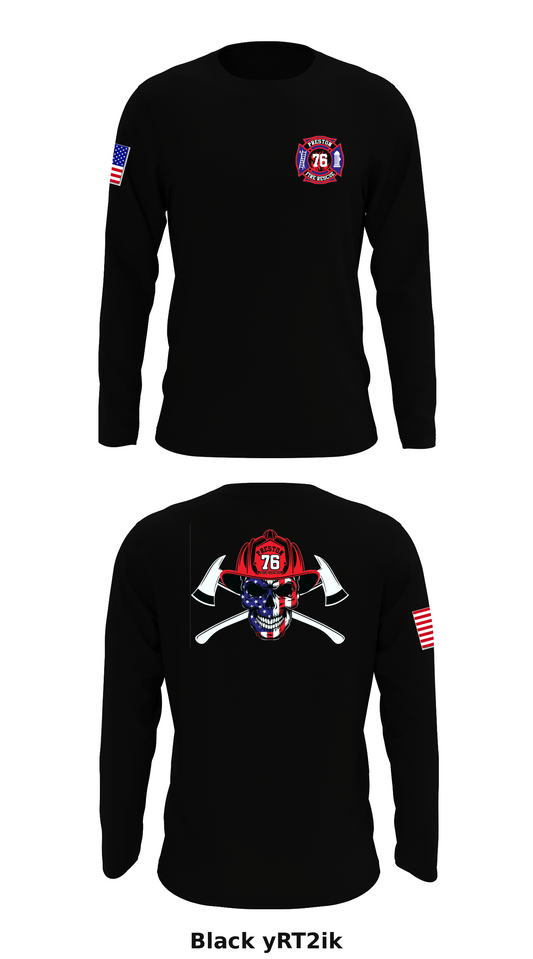Preston Fire Store 1 Core Men's LS Performance Tee - yRT2ik