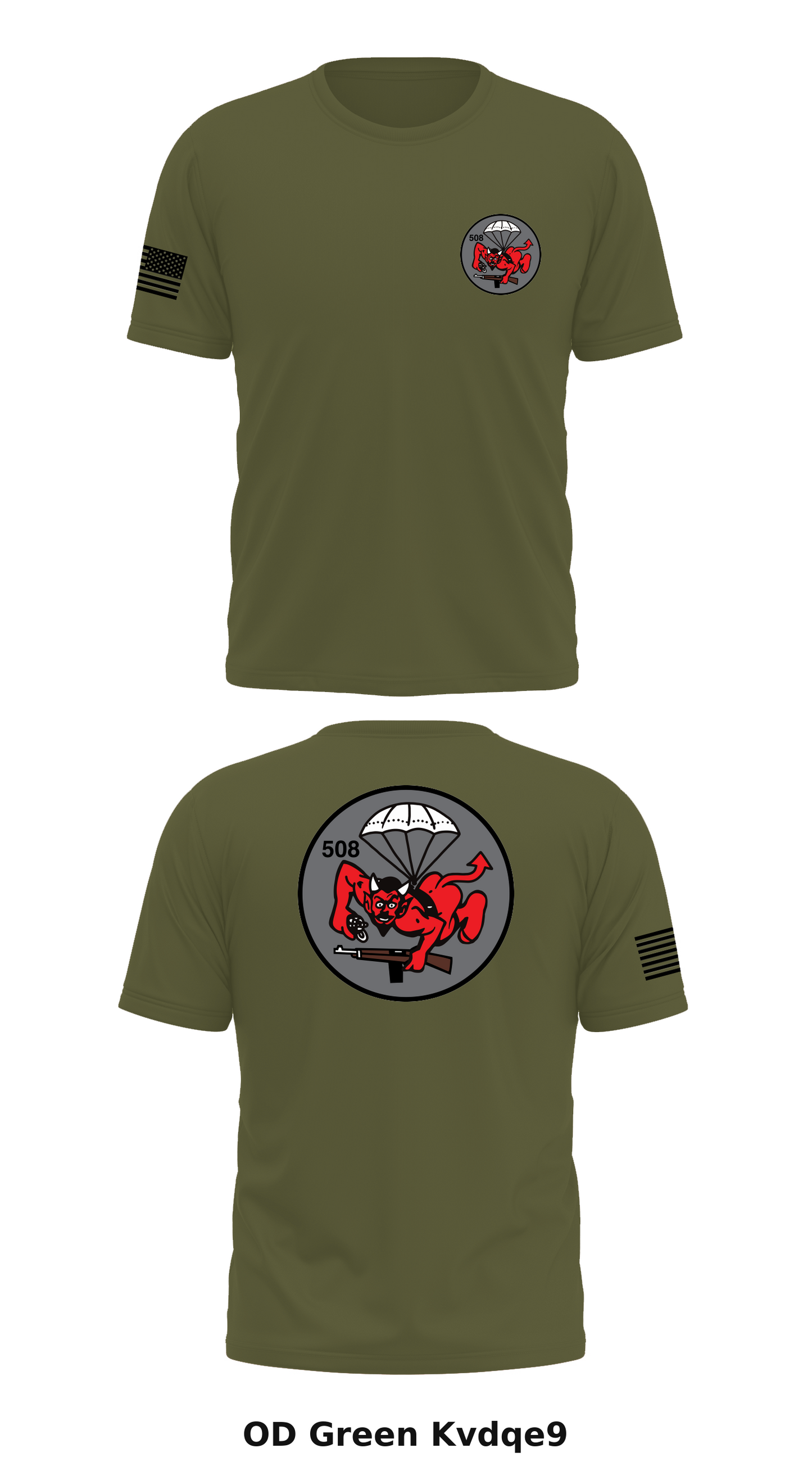 508th PIR Store 1 Core Men's SS Performance Tee - Kvdqe9