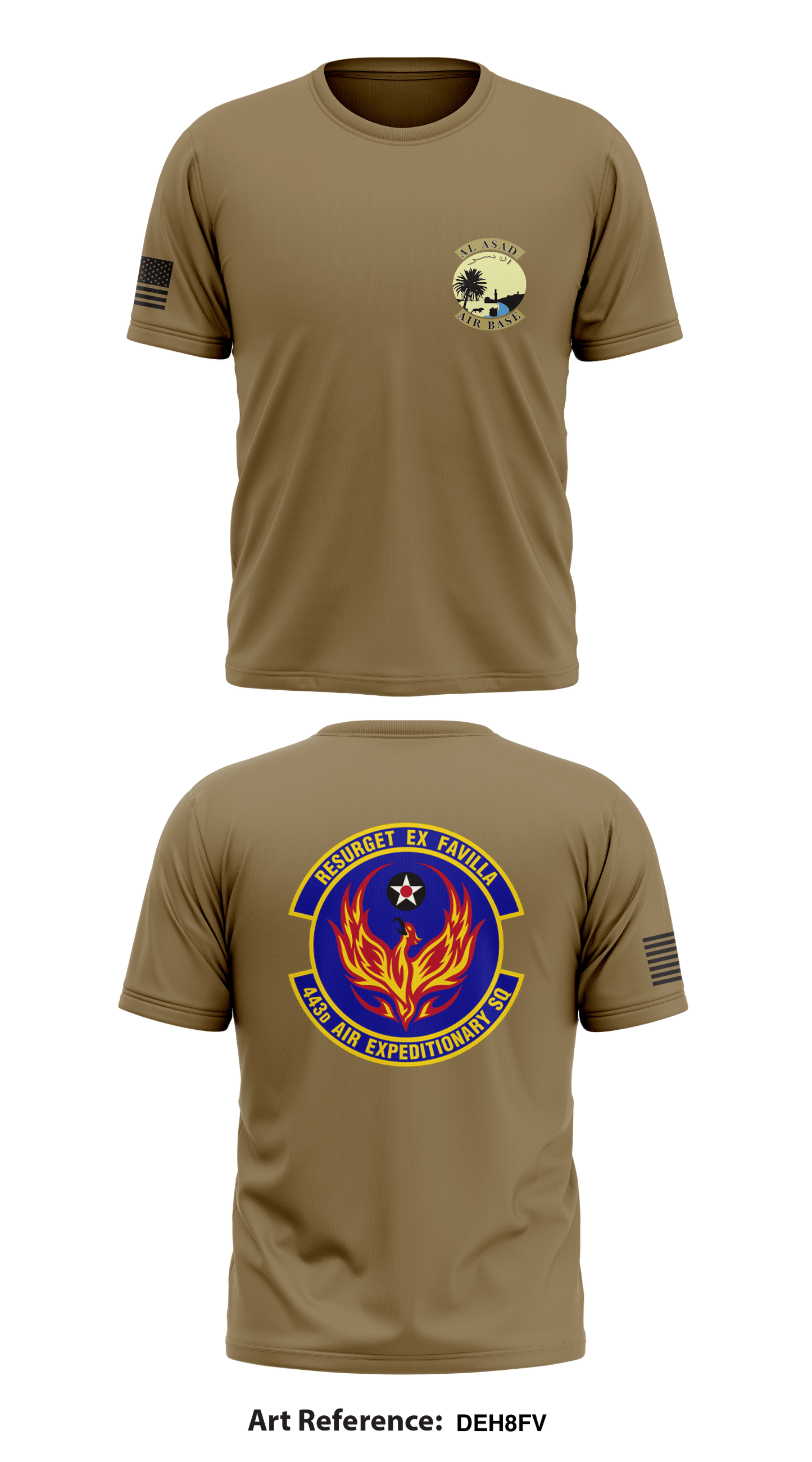 443D Air Expeditionary Sq Store 1 Core Men's SS Performance Tee - deh8fv