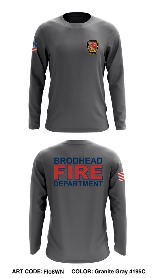 Brodhead Fire Department Store 1 Core Men's LS Performance Tee - FIo8WN