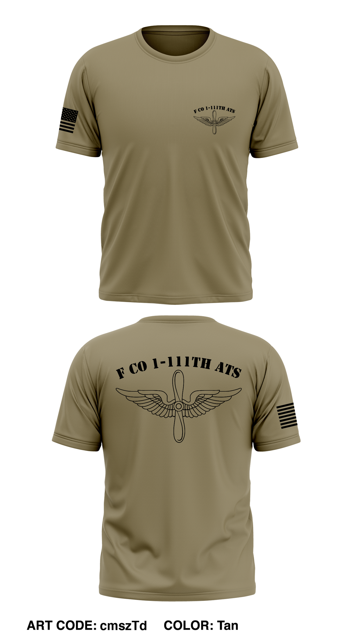 F Co 1-111th ATS Store 1 Core Men's SS Performance Tee - cmszTd