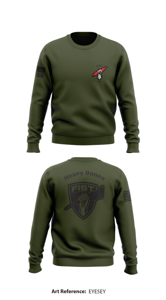 Dakota FiST 6/9 3ABCT 1Cav Store 1 Core Men's Crewneck Performance Sweatshirt - eYe5eY