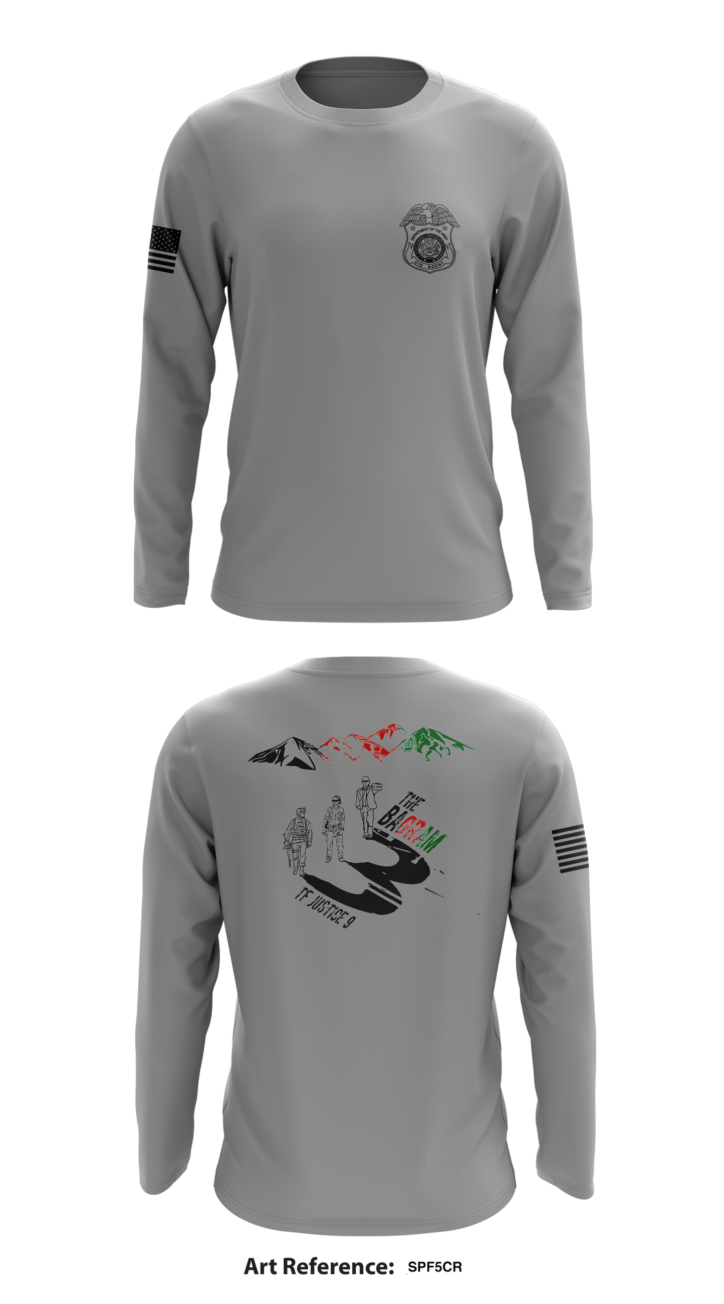 TF Justice - Bagram Store 1  Core Men's LS Performance Tee - Spf5cR