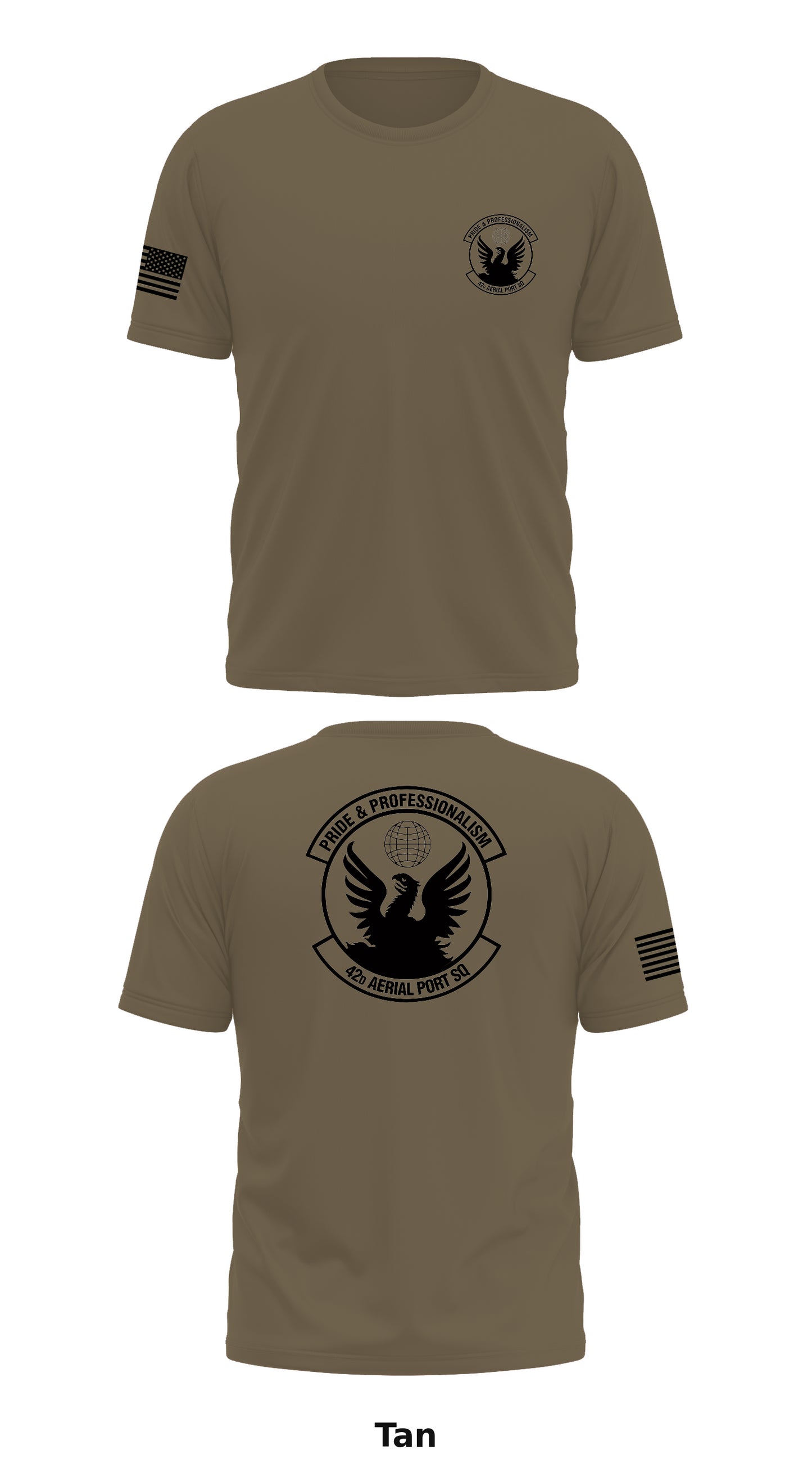 42d Aerial Port Squadron Core Men's SS Performance Tee - 41554413436