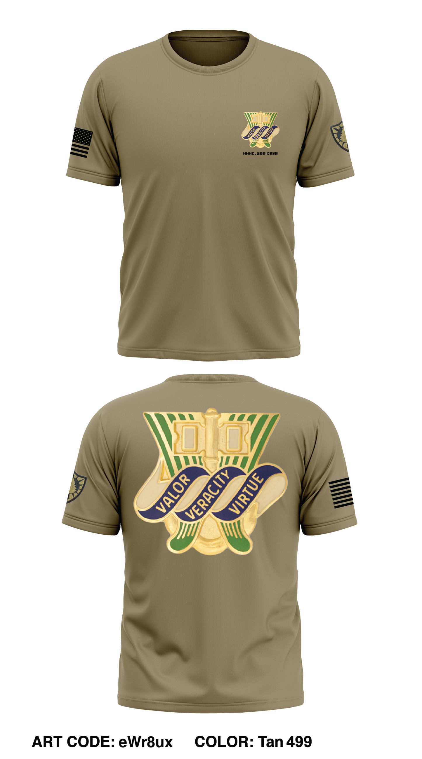 HHC, 286 CSSB Store 1 Core Men's SS Performance Tee - eWr8ux