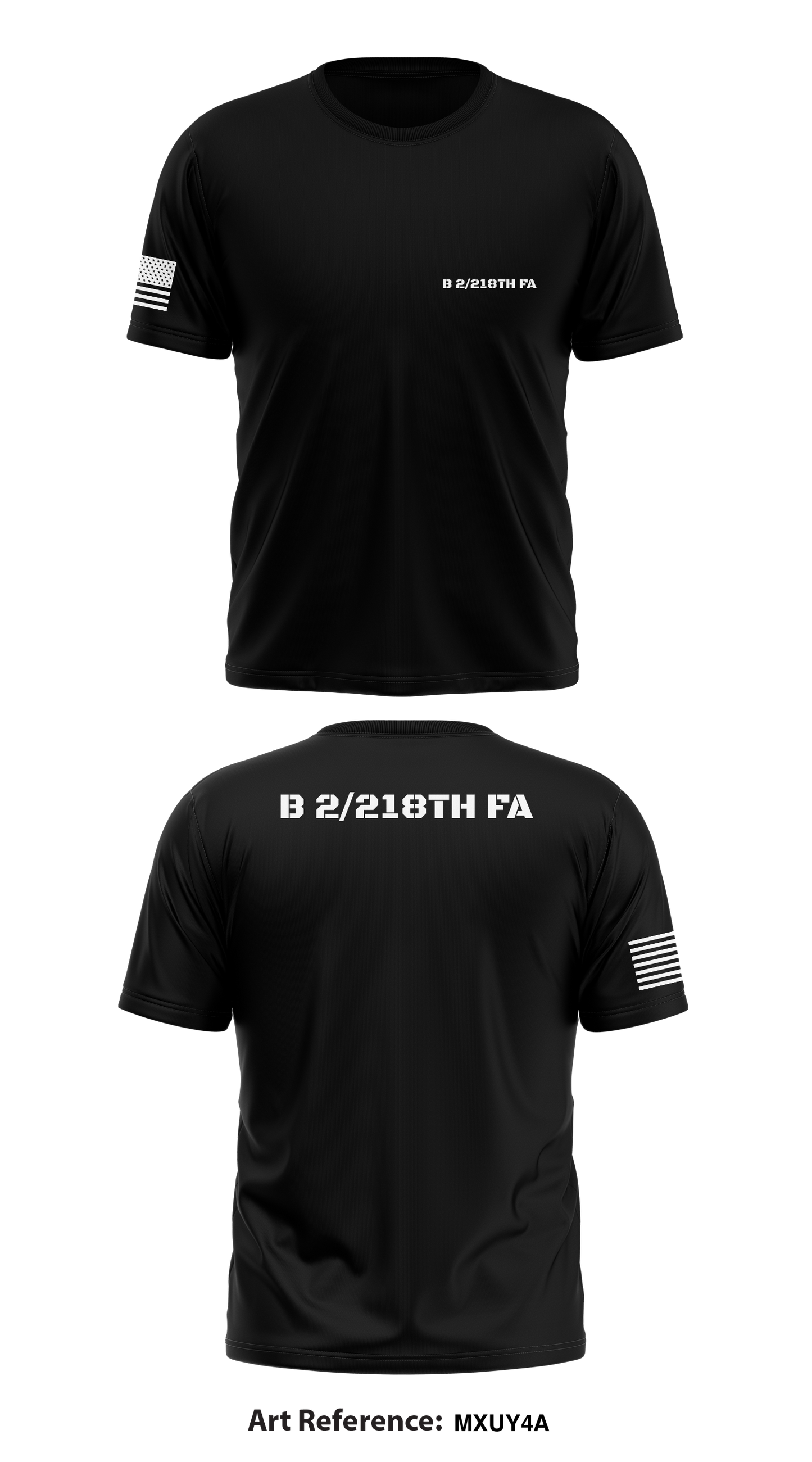B 2/218th FA Store 1 Core Men's SS Performance Tee - MXUY4A