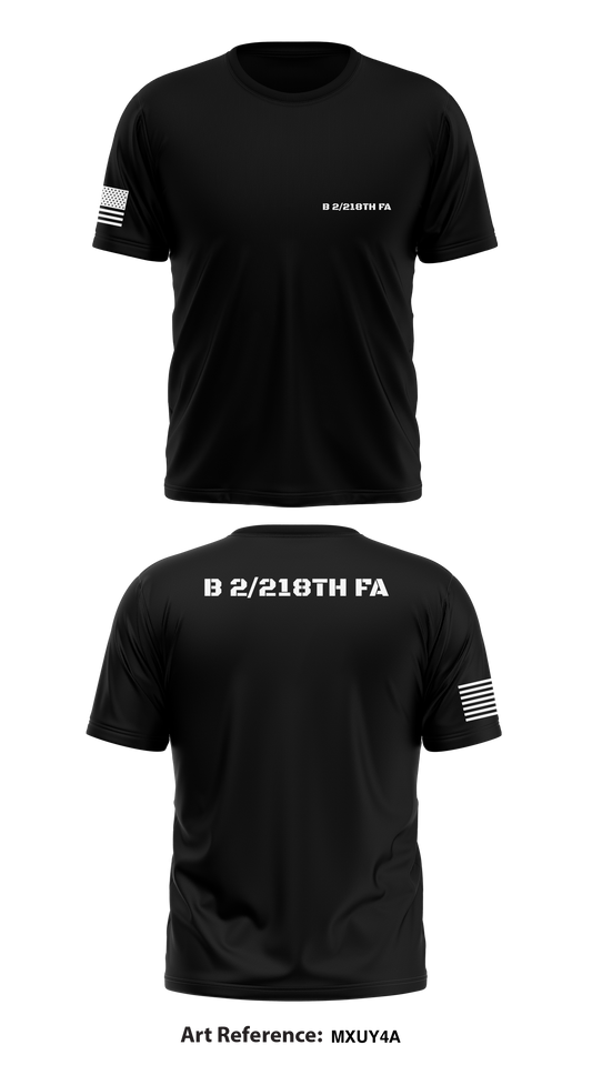 B 2/218th FA Store 1 Core Men's SS Performance Tee - MXUY4A