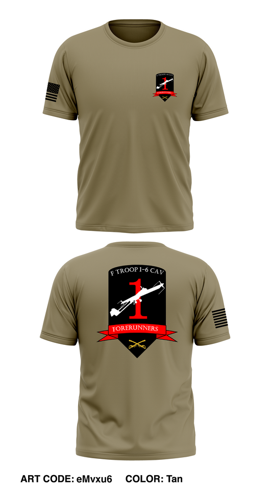 Fox Troop, 1-6 CAV Store 1 Core Men's SS Performance Tee - eMvxu6