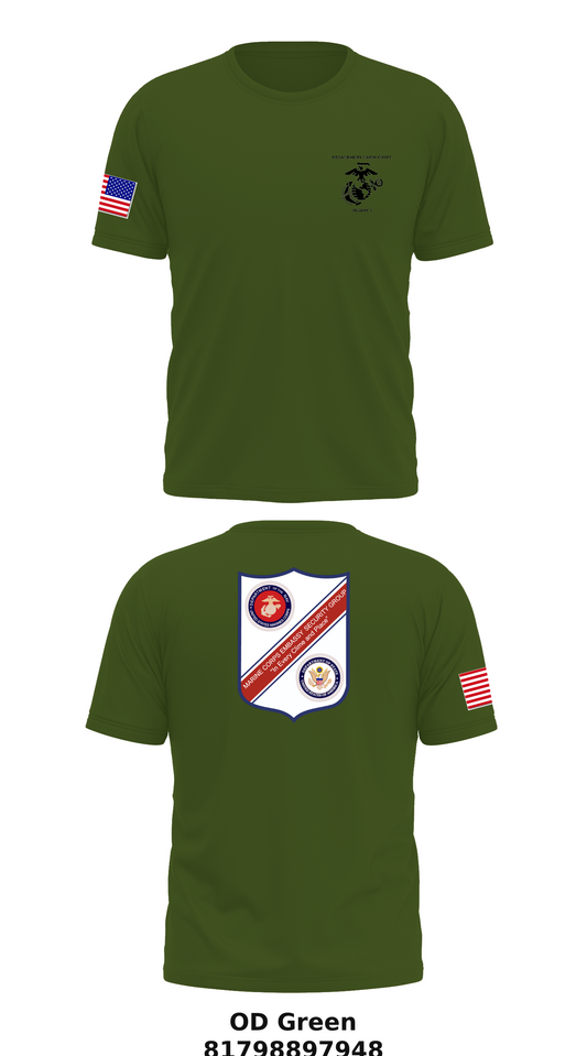 Marine Security Guard Store 1 Core Men's SS Performance Tee - 81798897948