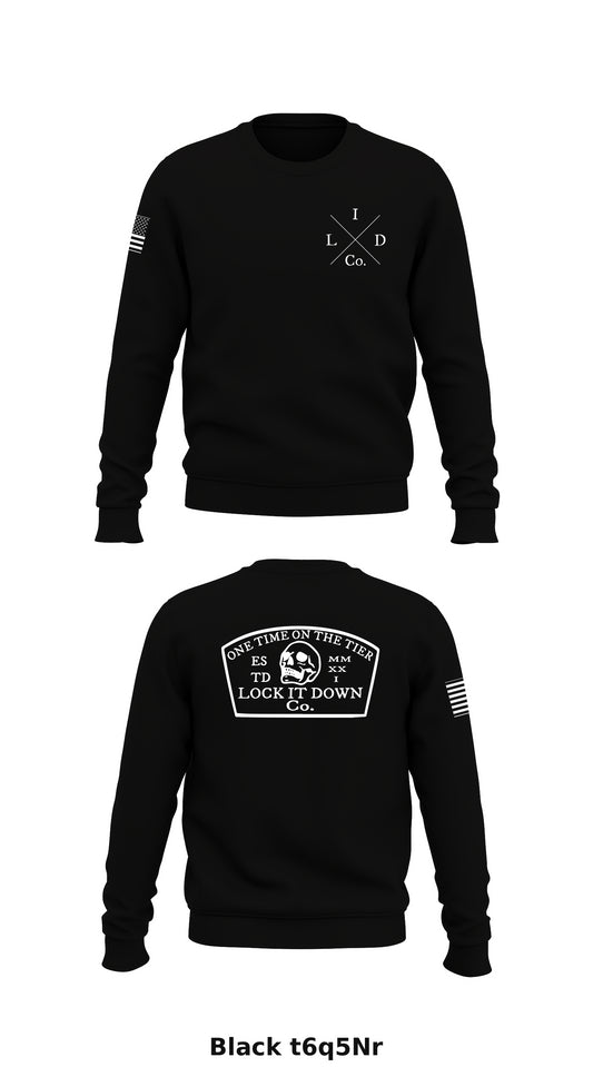 Lock it Down Co. Store 1 Core Men's Crewneck Performance Sweatshirt - t6q5Nr
