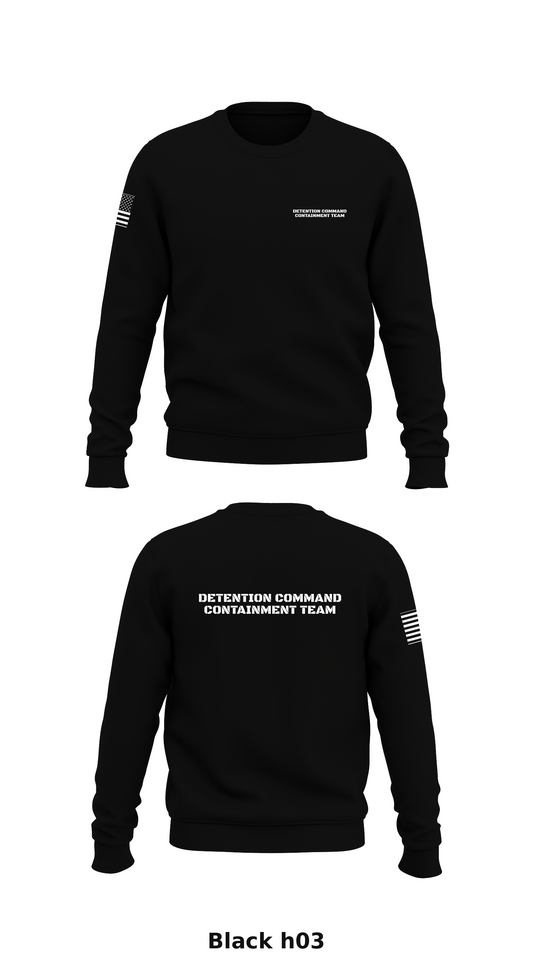 Detention Command Containment Team Store 1 Core Men's Crewneck Performance Sweatshirt - h03