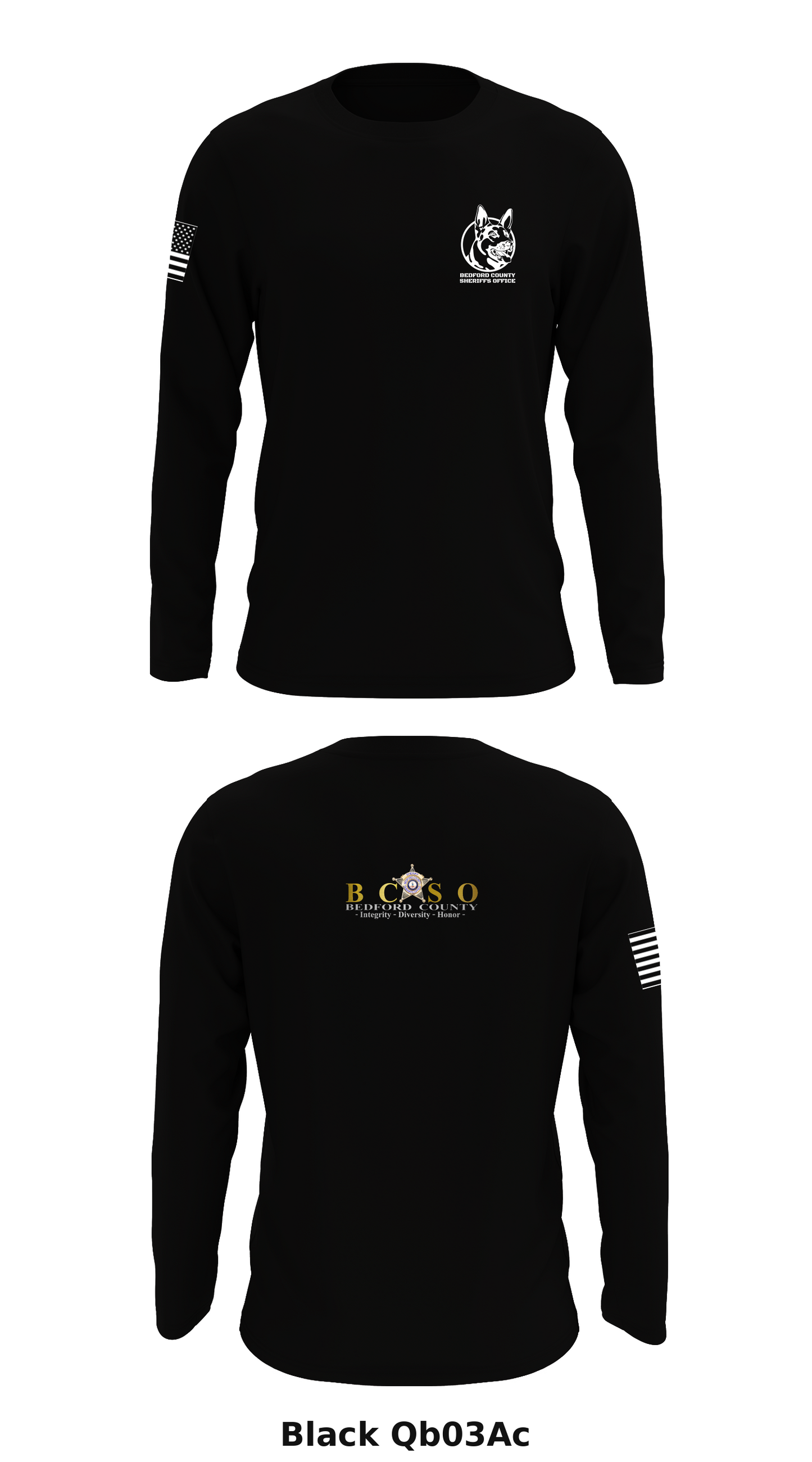 Bedford County Sheriffs Office  Store 1 Core Men's LS Performance Tee - Qb03Ac