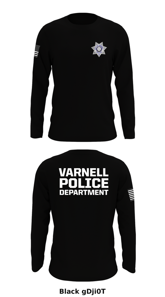 Varnell Police Department Store 1 Core Men's LS Performance Tee - gDji0T