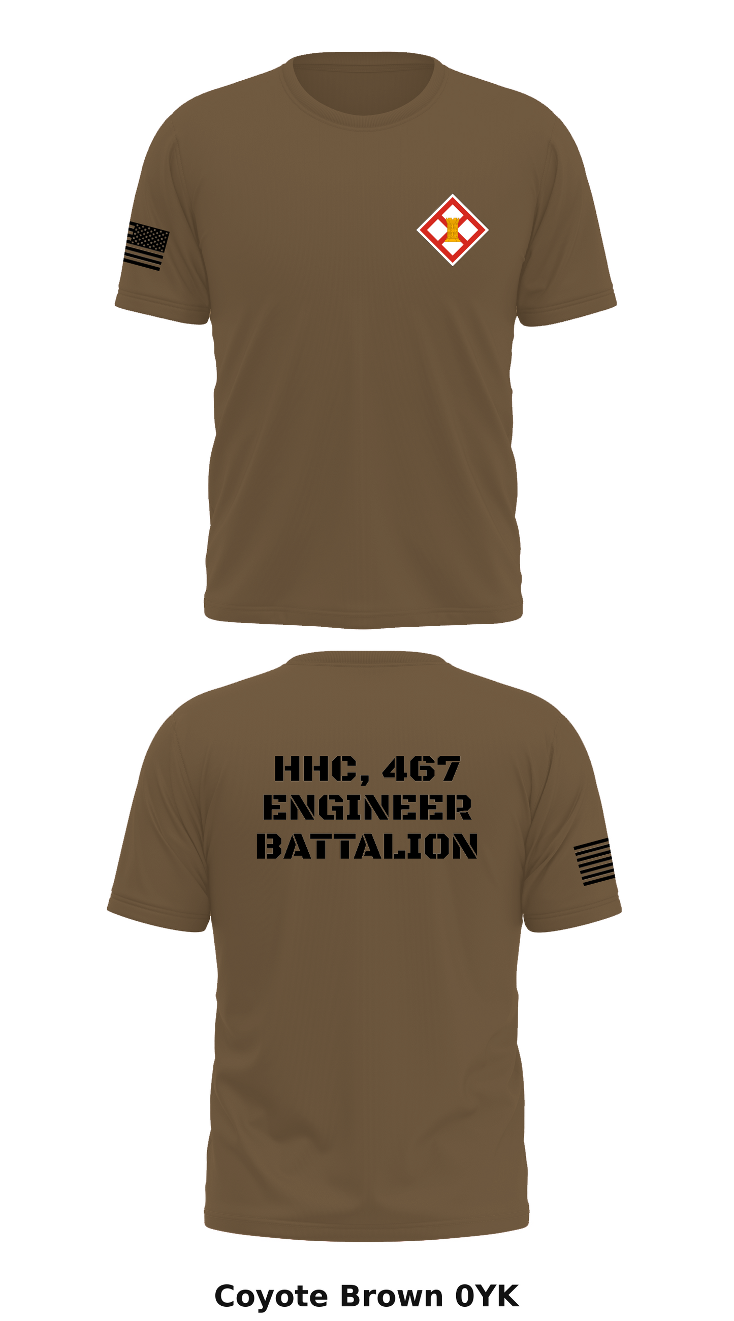 HHC, 467 Engineer Battalion Store 1 Core Men's SS Performance Tee - 0YK