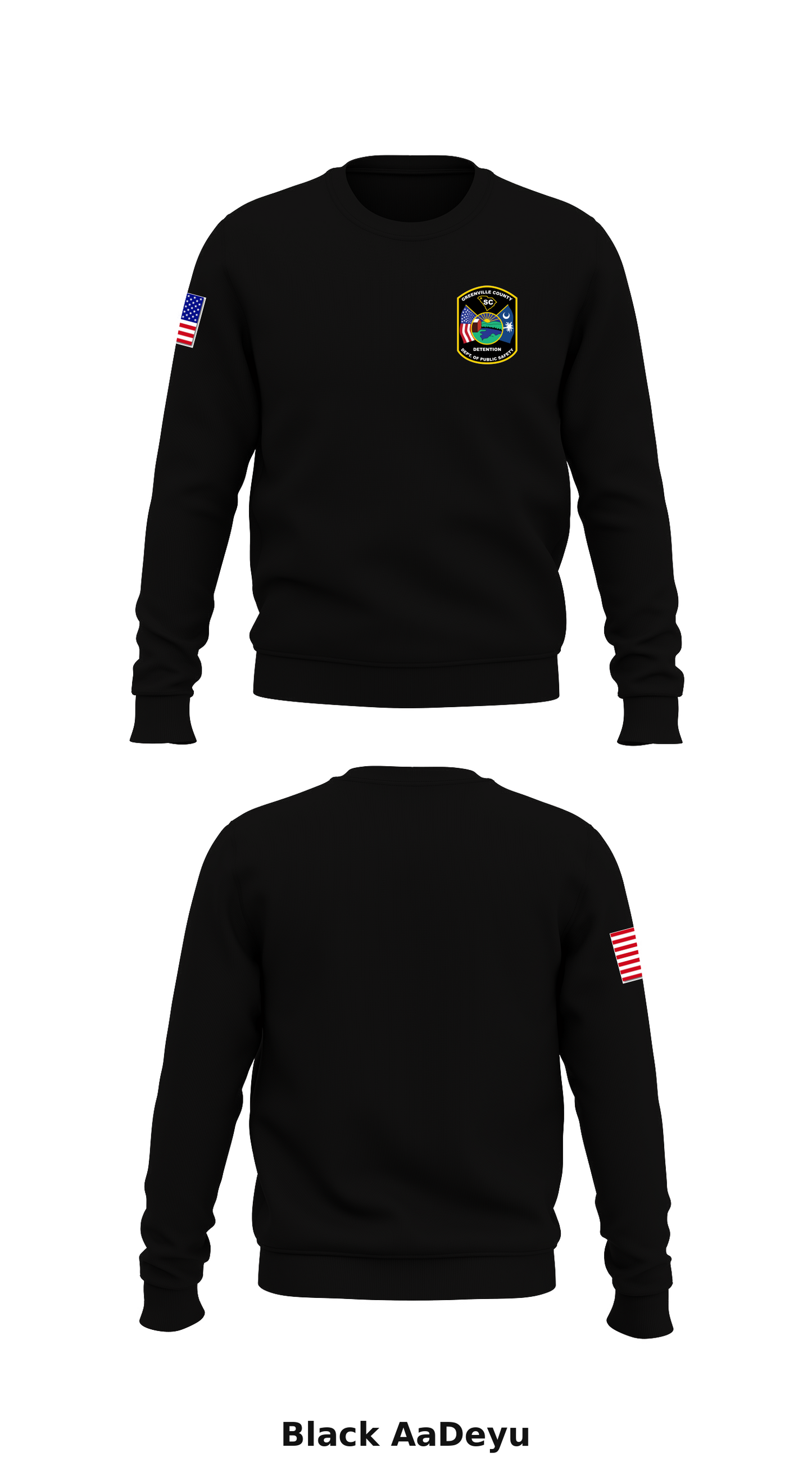 Greenville County Detention Center  Store 1 Core Men's Crewneck Performance Sweatshirt - AaDeyu
