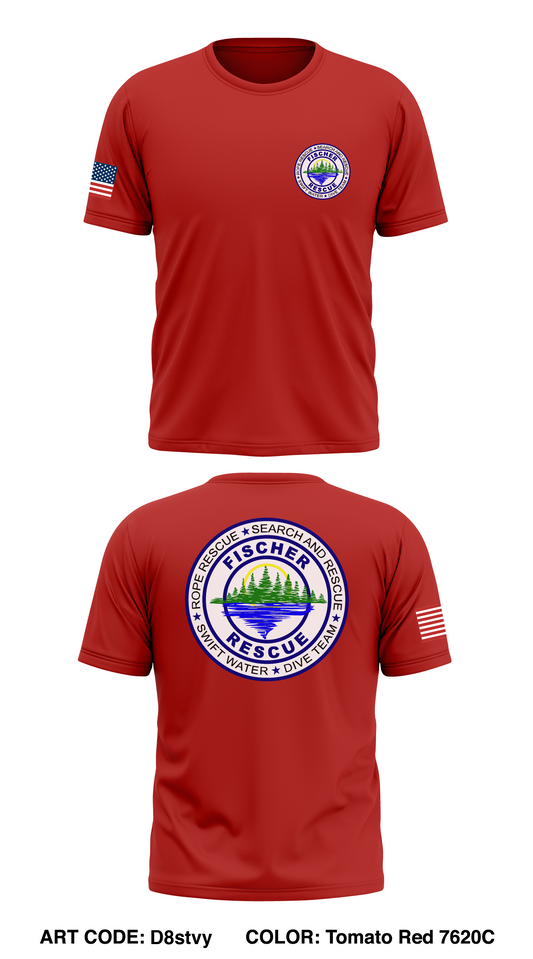 FISCHER RESCUE Store 1 Core Men's SS Performance Tee - D8stvy