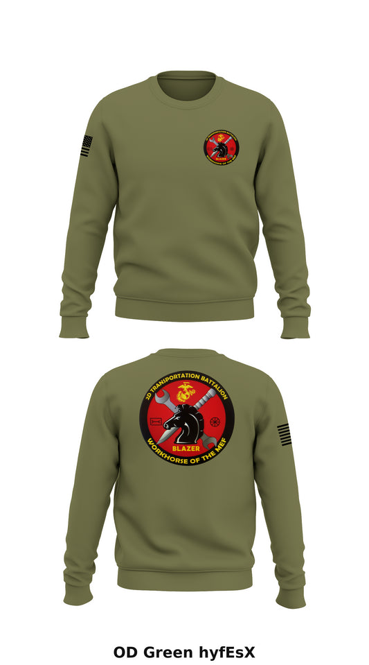 2nd Transportation Battalion Bravo Co 1st Plt Store 1 Core Men's Crewneck Performance Sweatshirt - hyfEsX