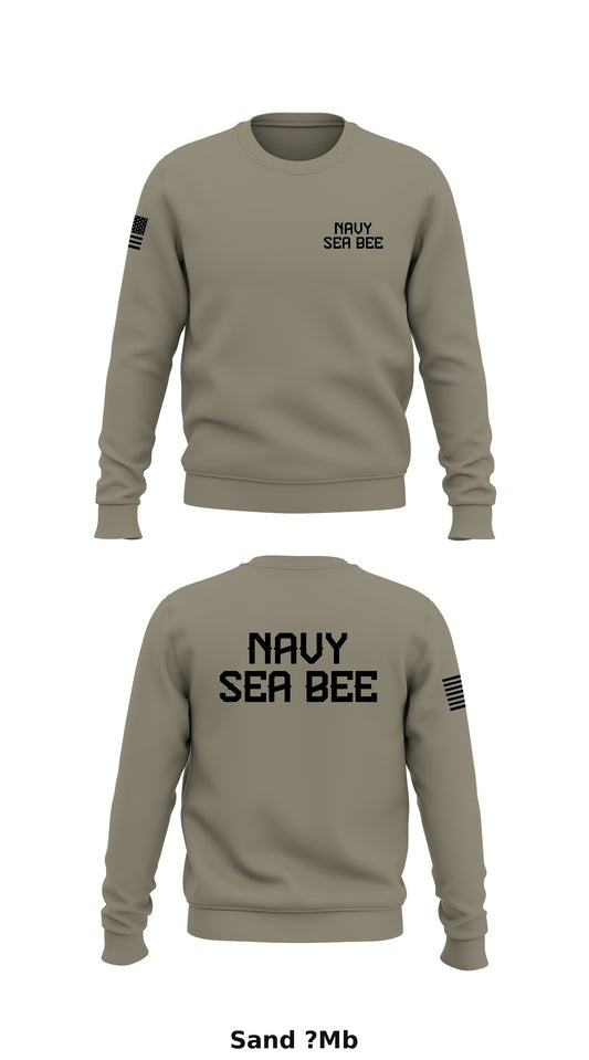 Navy Sea Bee Store 1 Core Men's Crewneck Performance Sweatshirt - ?Mb