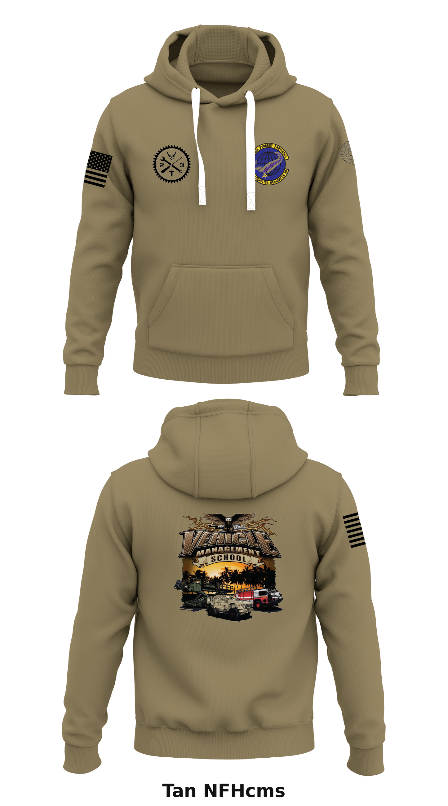87th LRS Store 1  Core Men's Hooded Performance Sweatshirt - NFHcms